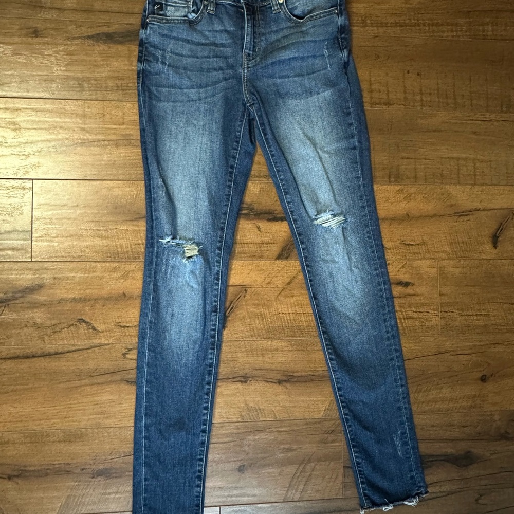 KanCan Dark Blue Distressed Skinny Jeans